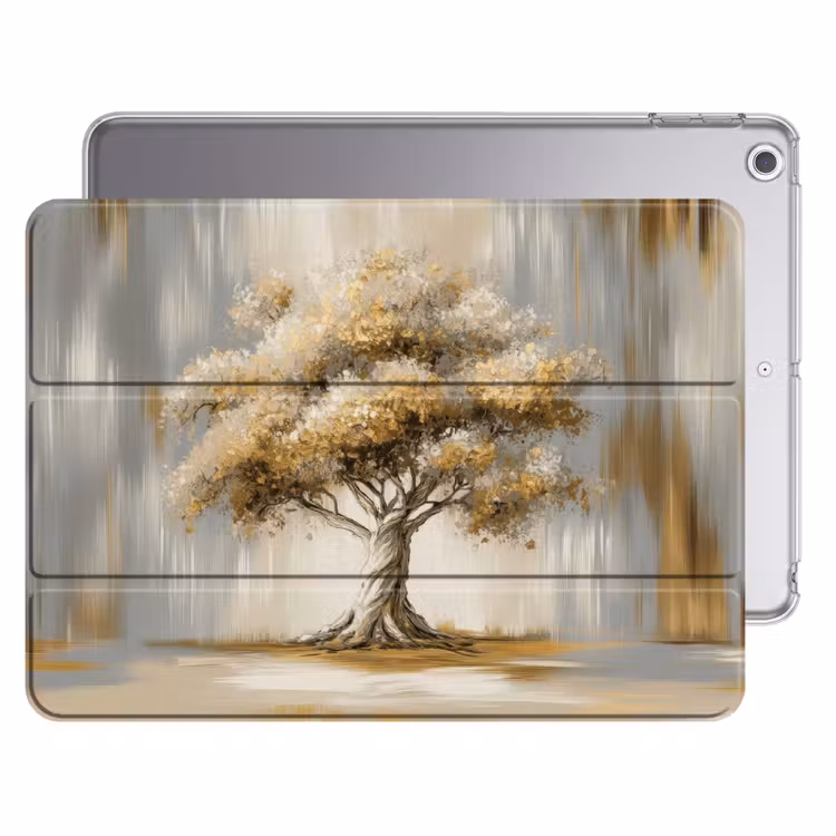 iPad hoes - Boom - Bladeren - Abstract - Wit — 1
