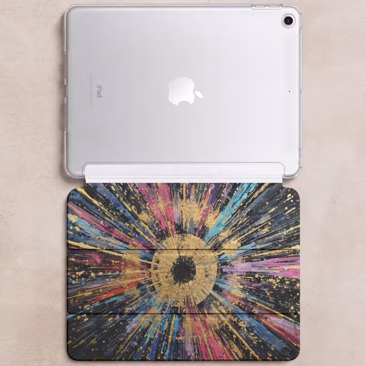 iPad hoes - Explosie - Goud - Kleurrijk - Abstract — 6