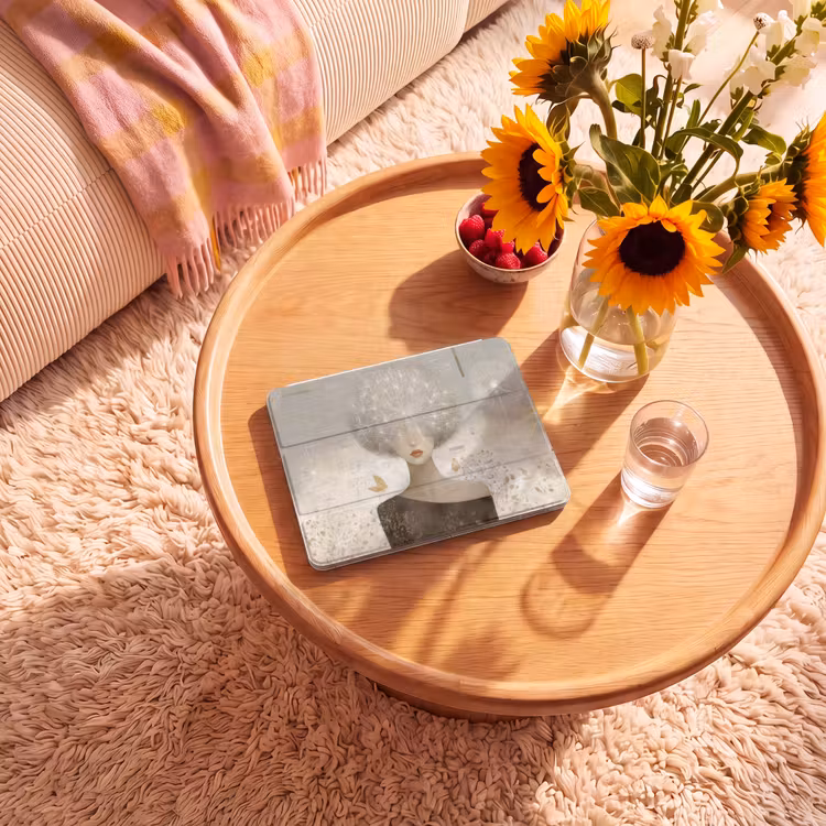 iPad hoes - Pluis - Vrouw - Beige — 2