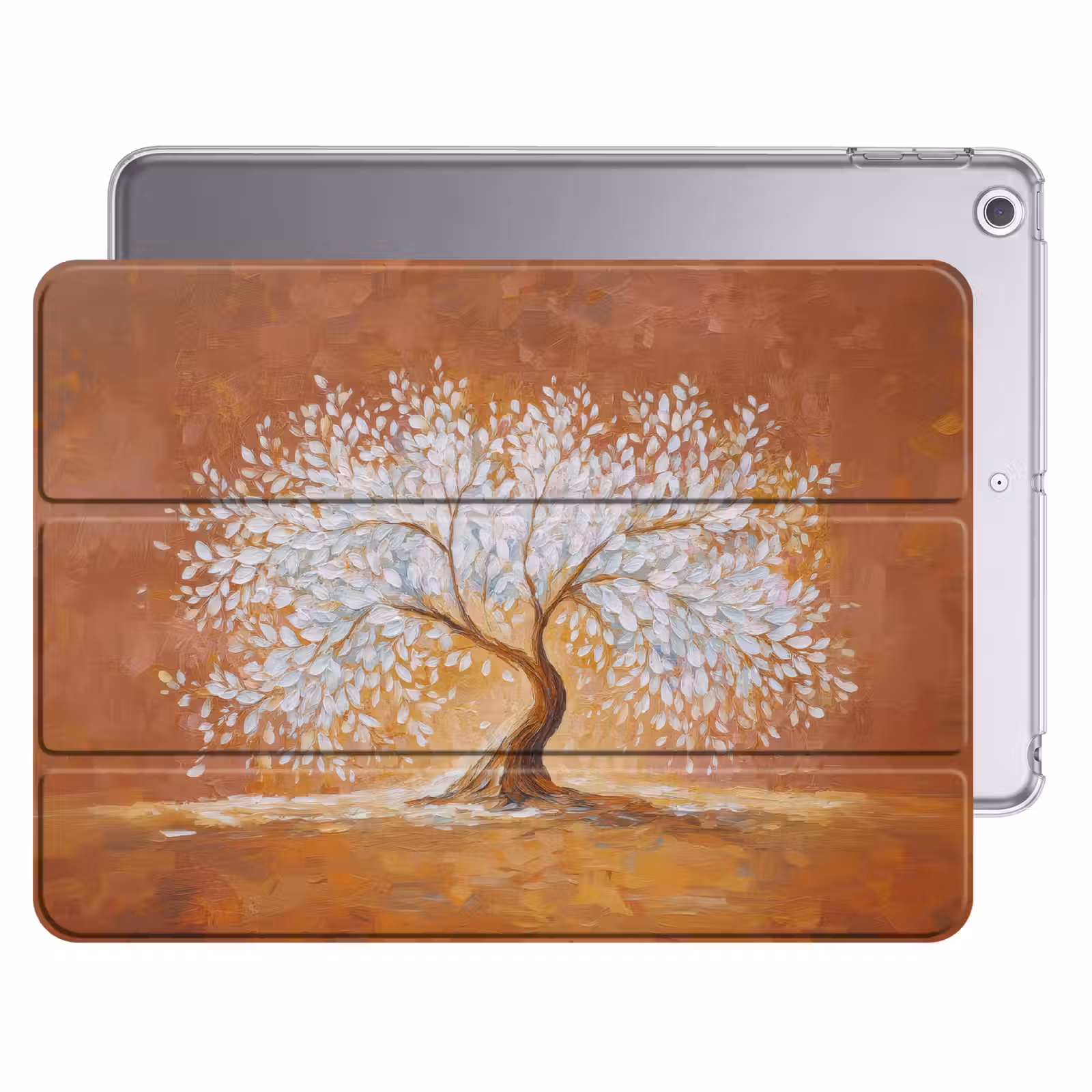 iPad hoes - Abstract - Boom - Wit - Bladeren — 1