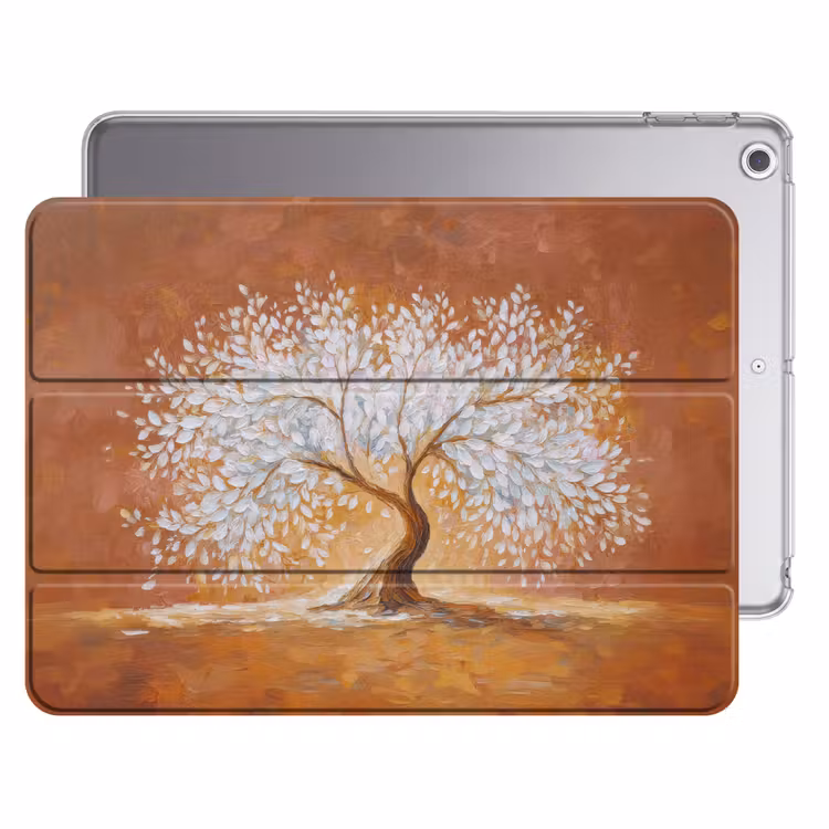 iPad hoes - Abstract - Boom - Wit - Bladeren — 1