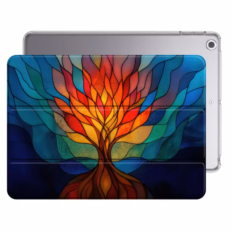 iPad hoes - Sierglas - Boom - Rood - Vlakken — 1
