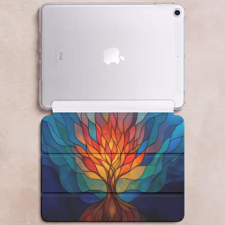 iPad hoes - Sierglas - Boom - Rood - Vlakken — 6