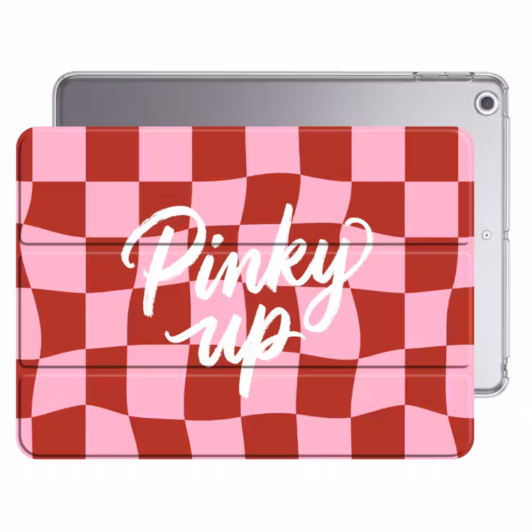 iPad hoes - Pinky up - Geblokt - Bordeauxrood — 1