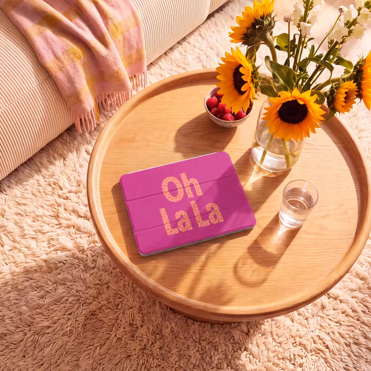 iPad hoes - Oh la la - Luipaardprint - Roze — 2