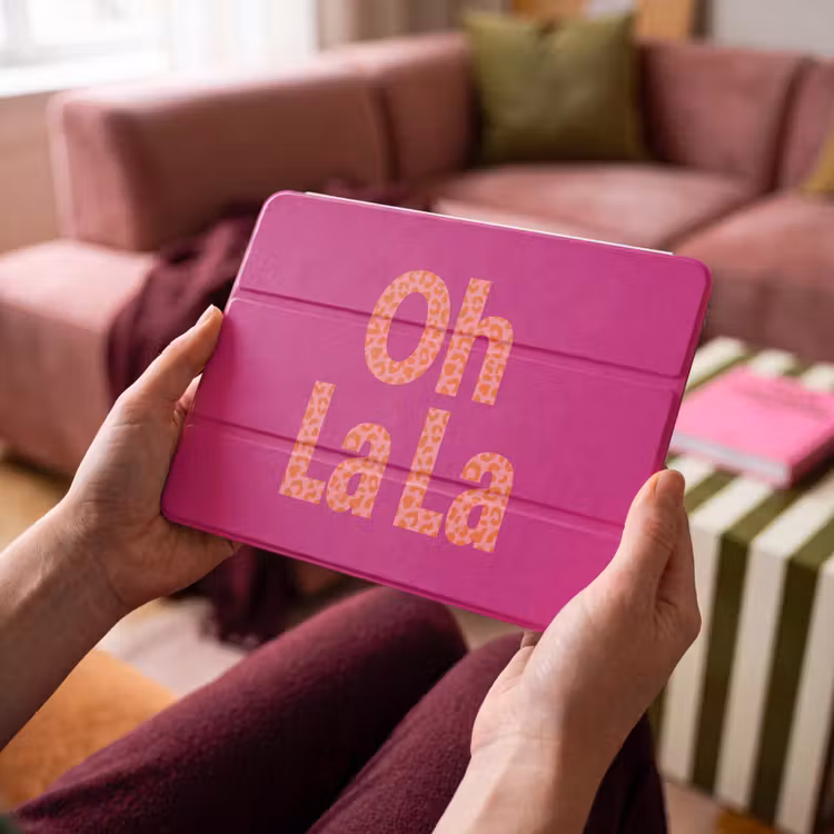 iPad hoes - Oh la la - Luipaardprint - Roze — 3