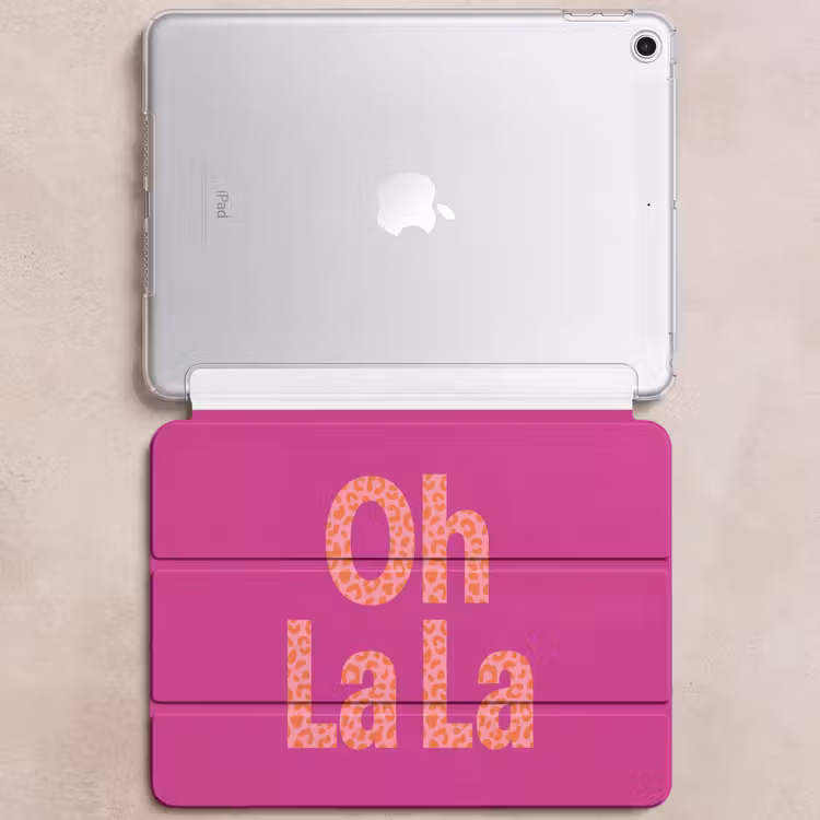 iPad hoes - Oh la la - Luipaardprint - Roze — 6