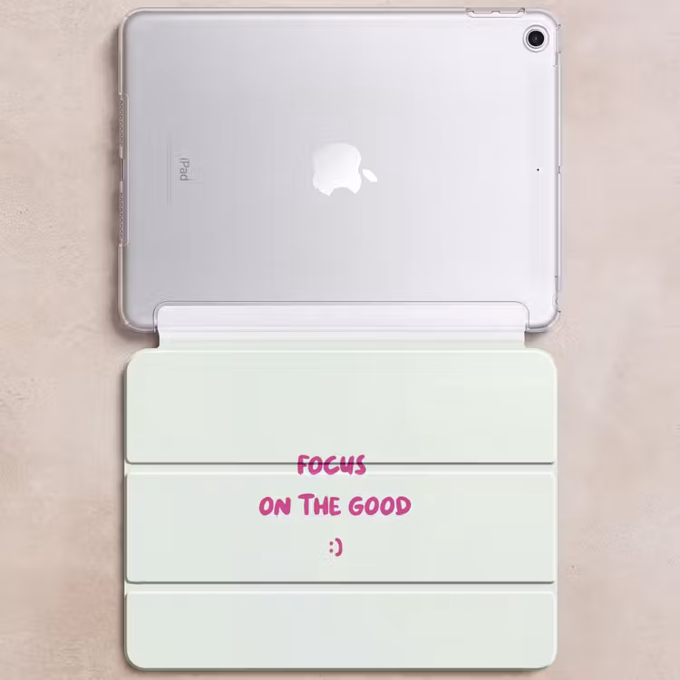 iPad hoes - Focus - Beige - Roze - Smiley — 6