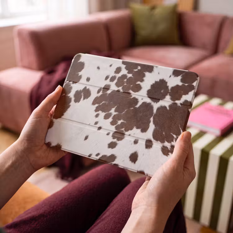 iPad hoes - Koeienhuid - Klassiek - Bruin — 3
