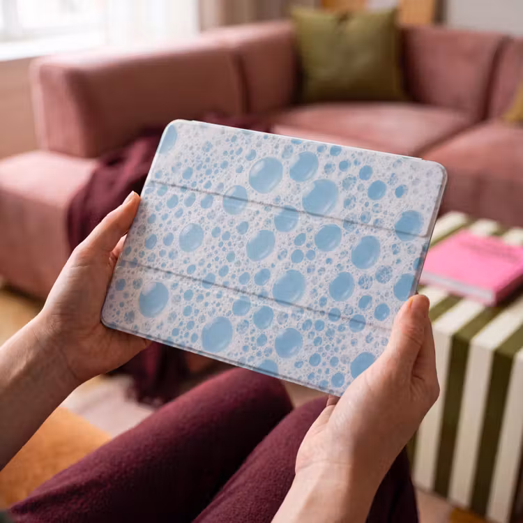 iPad hoes - Schuim - Bubbels - Blauw — 3