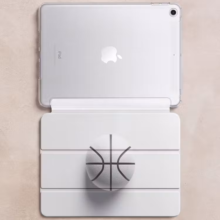 iPad hoes - Basketbal - Wit - Schaduw - Lijnen — 6