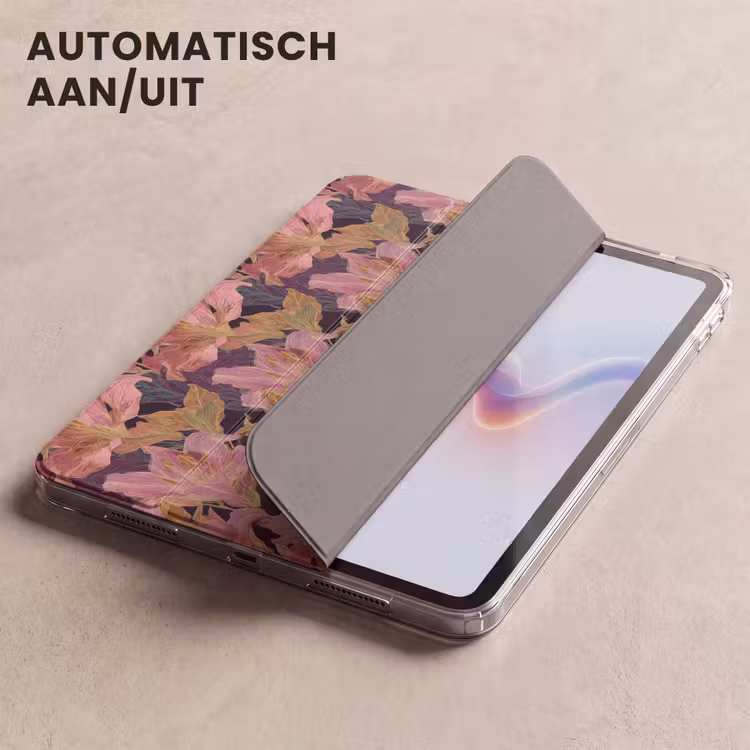 iPad hoes - Lelies - Patroon - Roze - Goud — 4