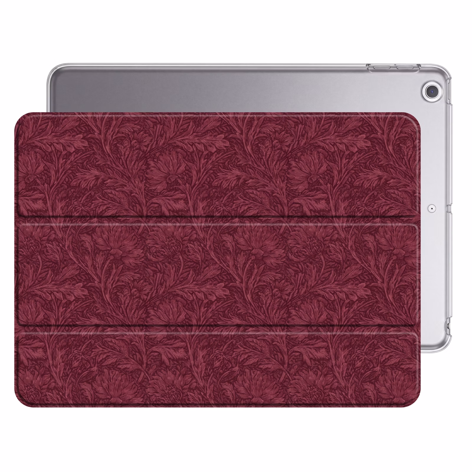 iPad hoes - Bladeren - Patroon - Paars — 1