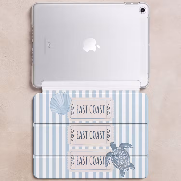 iPad hoes - Schelp - Oceaan - Kust - Blauw - Illustratie — 6