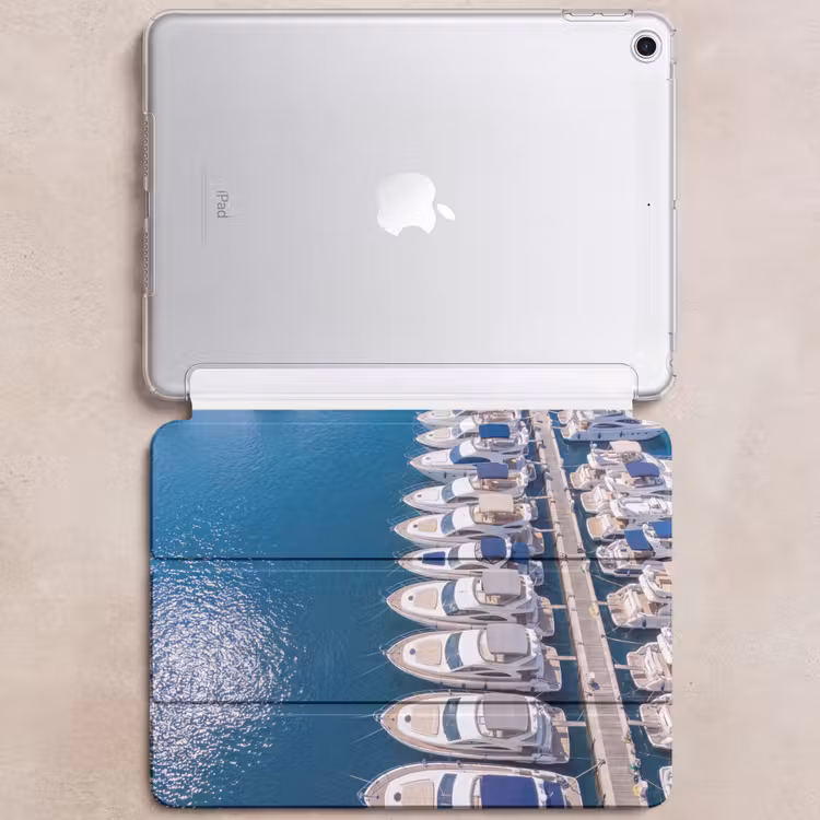 iPad hoes - Boot - Jachthaven - Water - Zomer - Blauw — 6