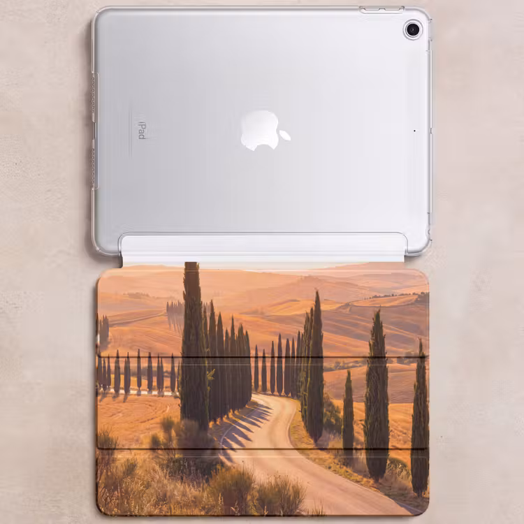 iPad hoes - Landschap - Weg - Bomen - Natuur - Goud — 6