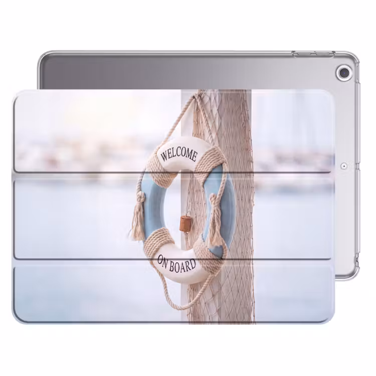 iPad hoes - Reddingsboei - Maritiem - Welkom - Blauw - Wit — 1