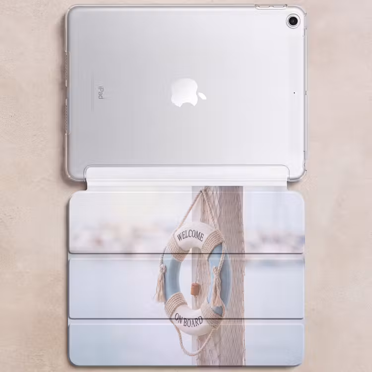 iPad hoes - Reddingsboei - Maritiem - Welkom - Blauw - Wit — 6