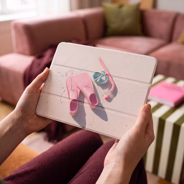 iPad hoes - Snorkelset - Strand - Zomer - Roze — 3