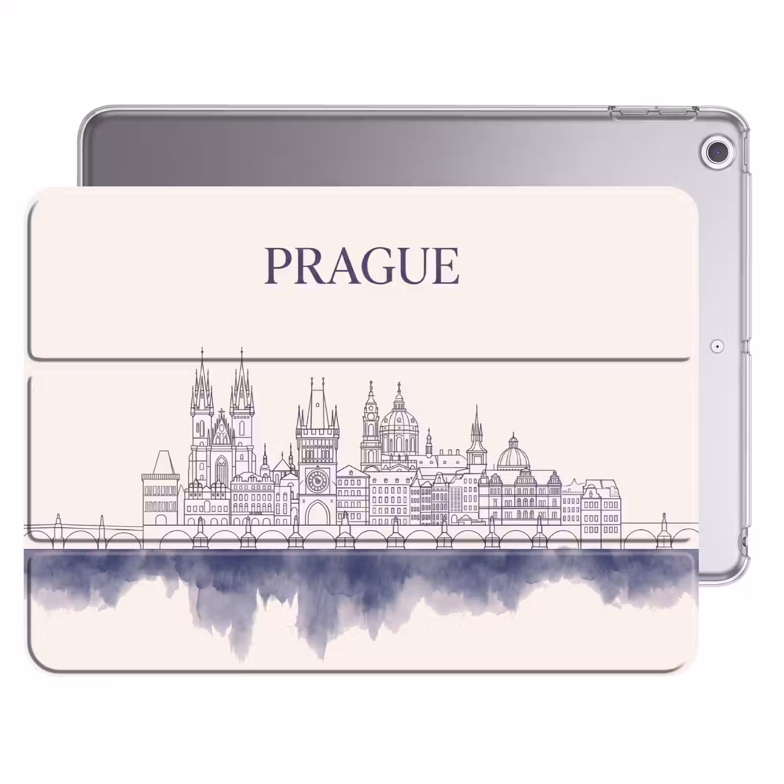 iPad hoes - Praag - Skyline - Architectuur - Blauw — 1