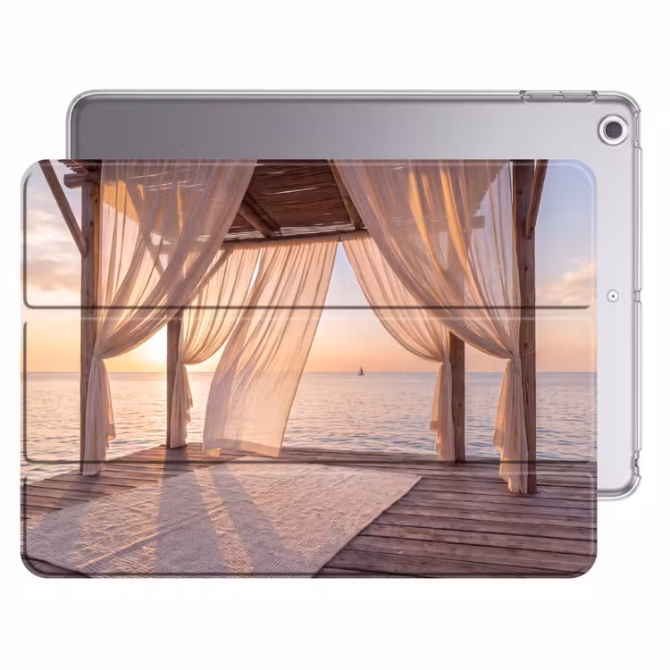 iPad hoes - Overkapping - Zee - Zonsondergang - Vakantie - Rust — 1