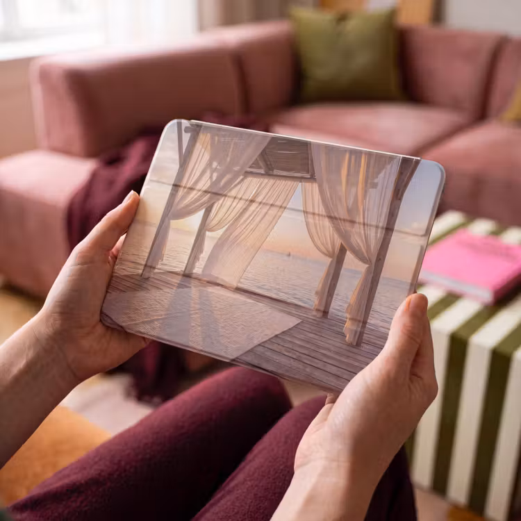 iPad hoes - Overkapping - Zee - Zonsondergang - Vakantie - Rust — 3