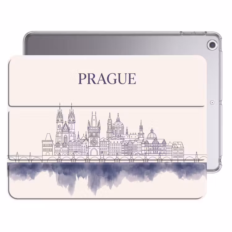 iPad hoes - Praag - Skyline - Architectuur - Blauw — 1