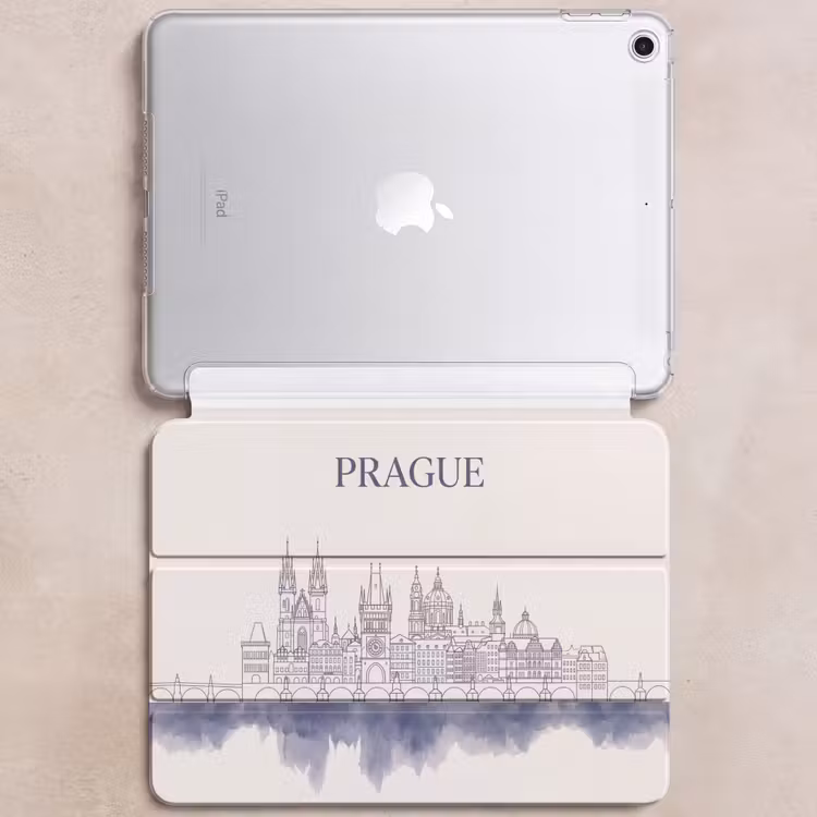 iPad hoes - Praag - Skyline - Architectuur - Blauw — 6