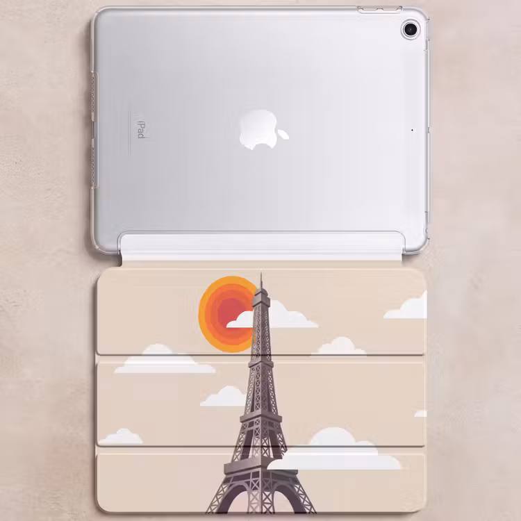 iPad hoes - Eiffeltoren - Zon - Architectuur - Abstract - Beige — 6