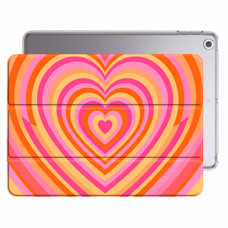 iPad hoes - Hart - Concentrisch - Abstract - Liefde - Kleurrijk — 1