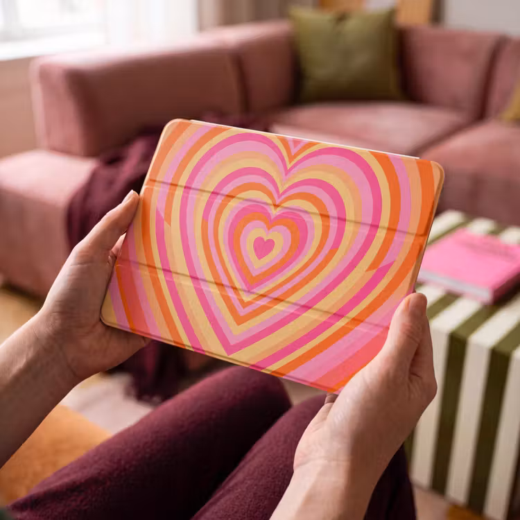iPad hoes - Hart - Concentrisch - Abstract - Liefde - Kleurrijk — 3