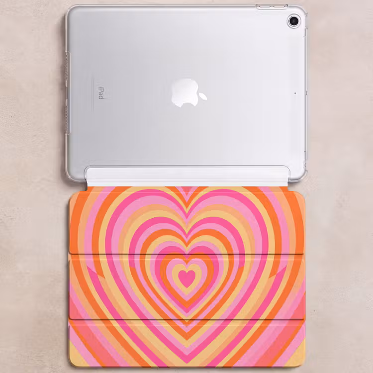 iPad hoes - Hart - Concentrisch - Abstract - Liefde - Kleurrijk — 6