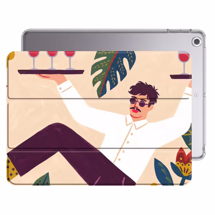 iPad hoes - Mensen - Dienblad - Eten - Modern - Kleurrijk — 1