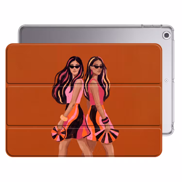iPad hoes - Mensen - Duo - Mode - Illustratie - Kleurrijk — 1