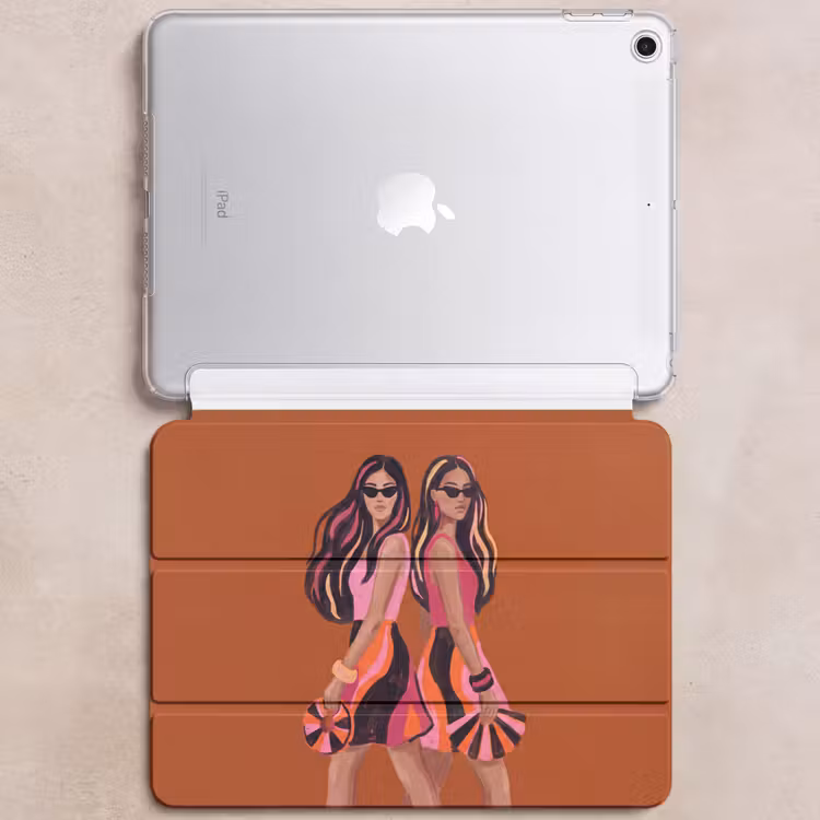 iPad hoes - Mensen - Duo - Mode - Illustratie - Kleurrijk — 6
