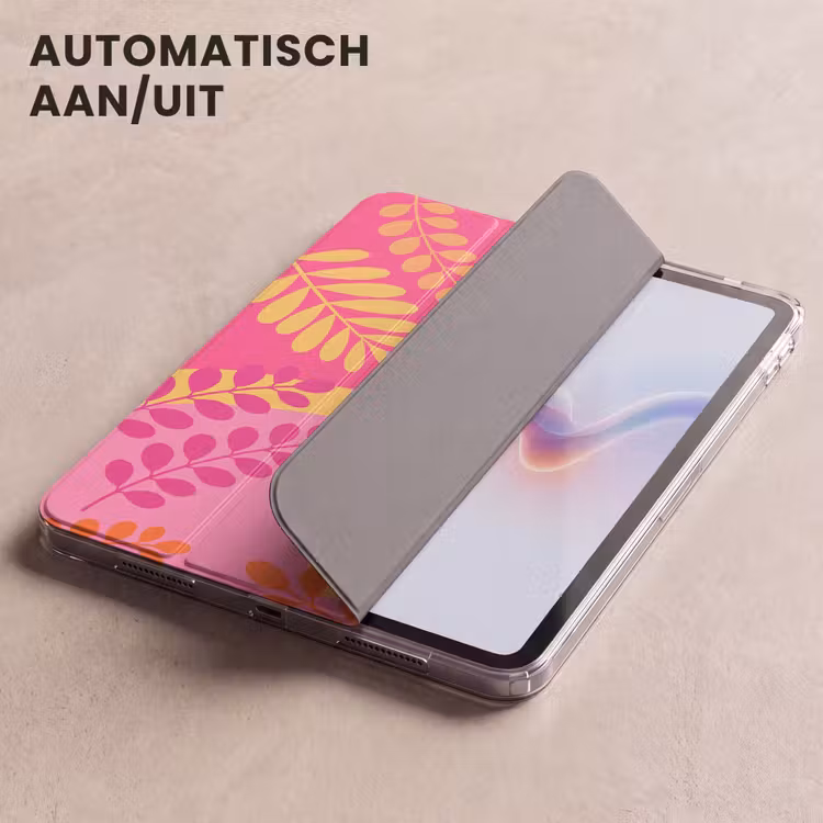 iPad hoes - Natuur - Bladeren - Abstract - Roze - Geel — 4