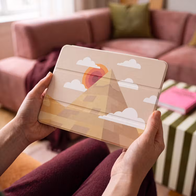 iPad hoes - Piramide - Zon - Woestijn - Modern - Oranje — 3
