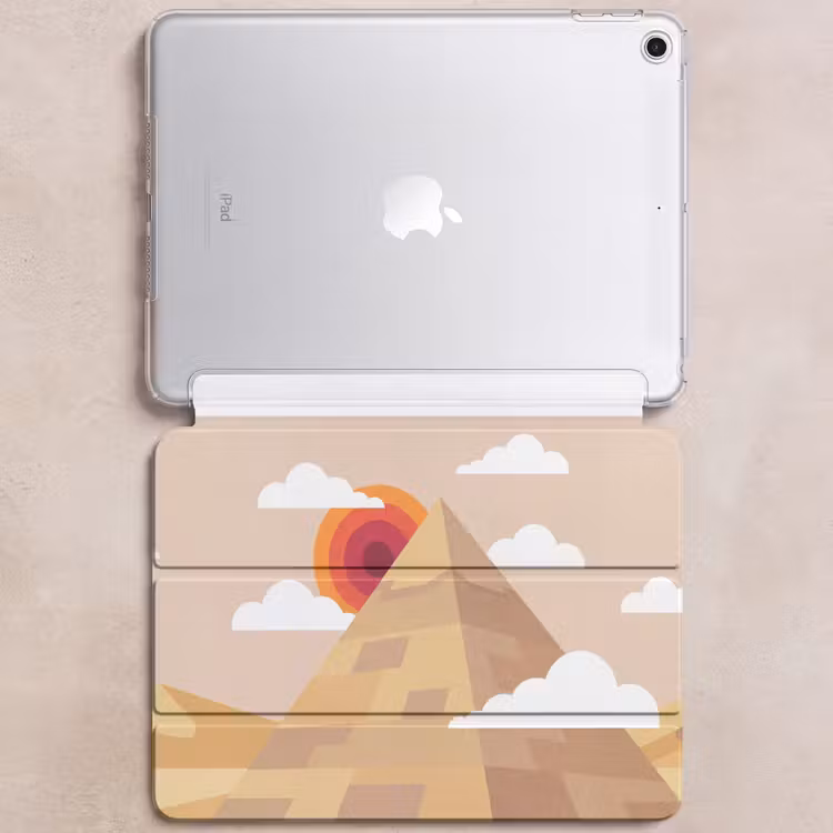 iPad hoes - Piramide - Zon - Woestijn - Modern - Oranje — 6