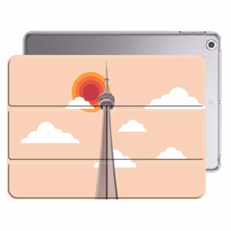 iPad hoes - Stad - Gebouw - Architectuur - Retro - Oranje — 1