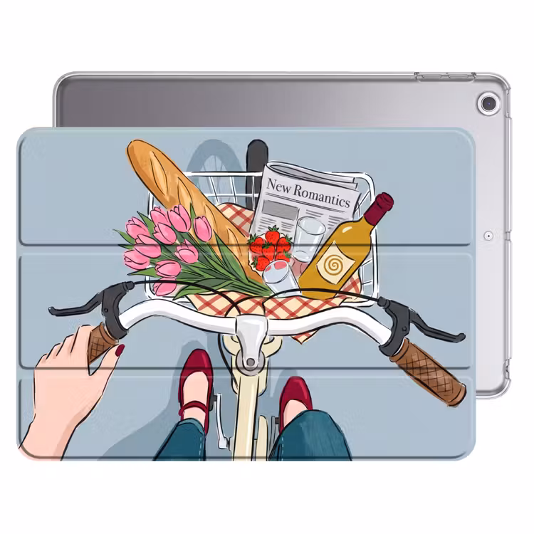 iPad hoes - Fiets - Picknick - Zomer - Illustratie — 1