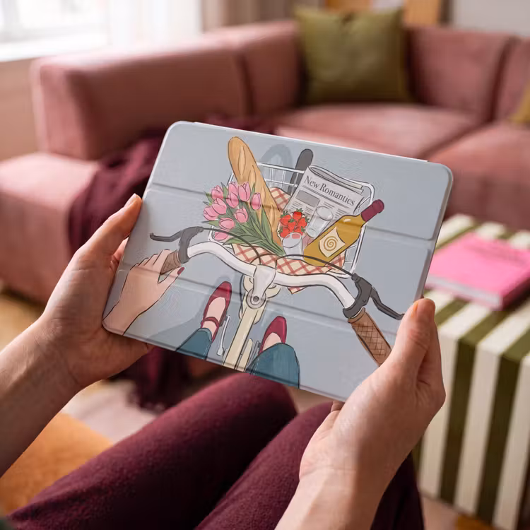 iPad hoes - Fiets - Picknick - Zomer - Illustratie — 3