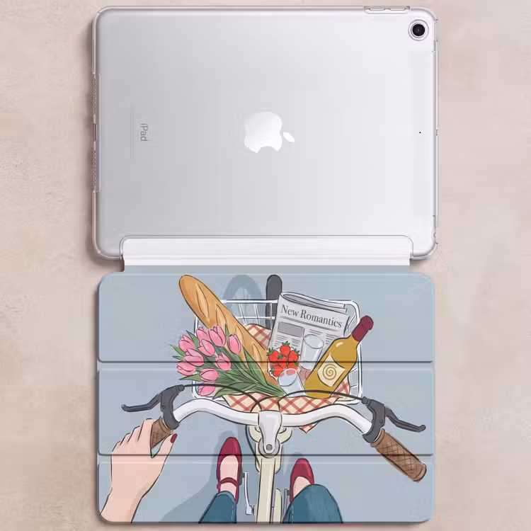 iPad hoes - Fiets - Picknick - Zomer - Illustratie — 6
