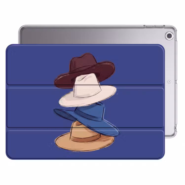 iPad hoes - Hoeden - Gestapeld - Mode - Kleurrijk - Illustratie — 1