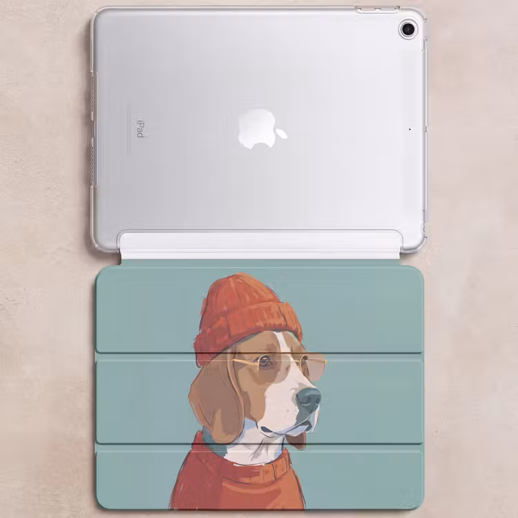iPad hoes - Hond - Beanie - Zonnebril - Dieren - Modern — 6