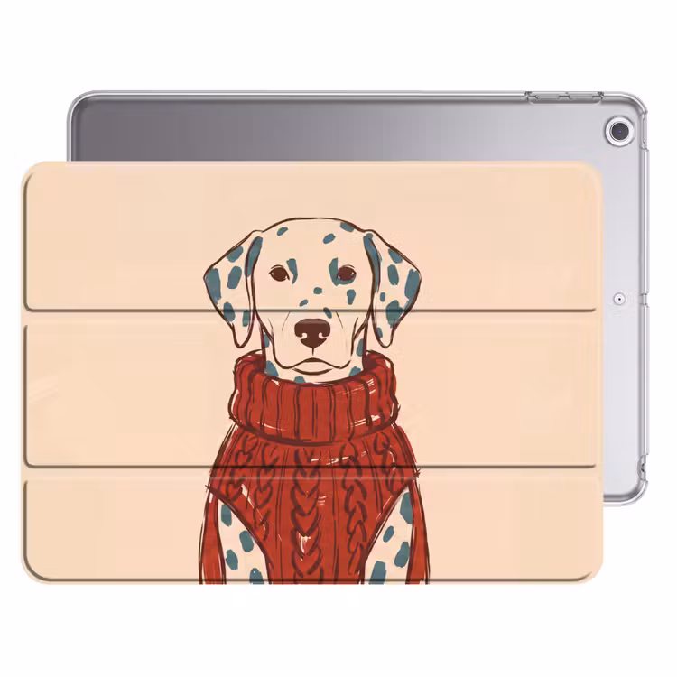 iPad hoes - Hond - Trui - Winter - Dieren - Rood — 1