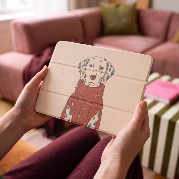 iPad hoes - Hond - Trui - Winter - Dieren - Rood — 3