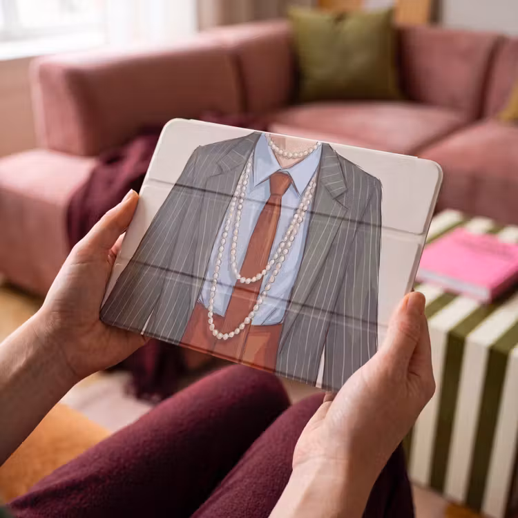 iPad hoes - Kleding - Strik - Parels - Klassiek - Mode — 3