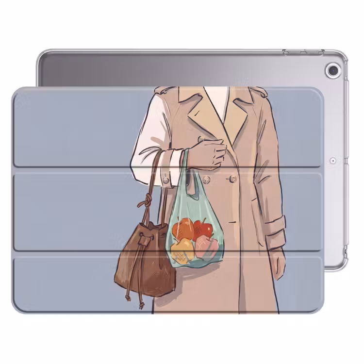 iPad hoes - Mensen - Boodschappen - Stadsleven - Modern - Kleurrijk — 1