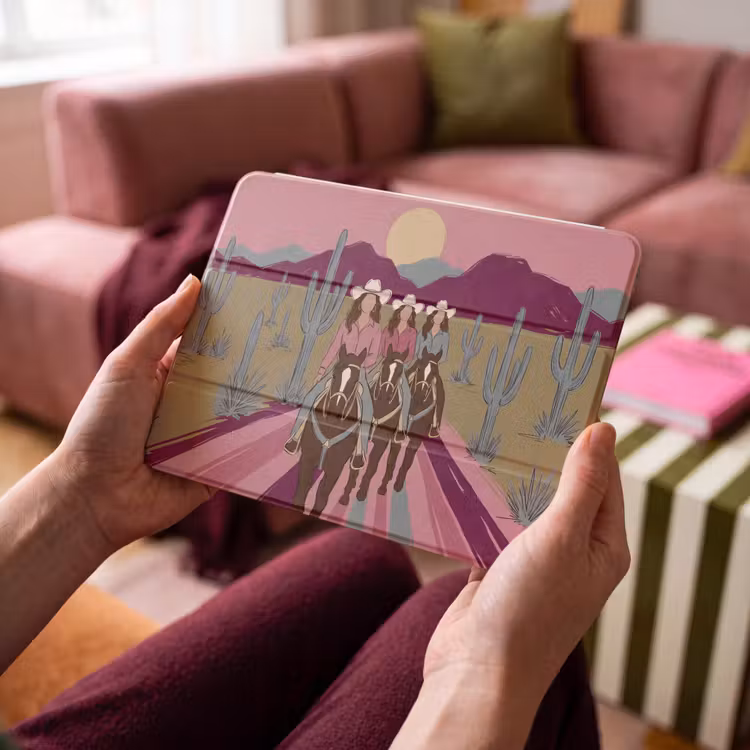iPad hoes - Mensen - Paard - Woestijn - Abstract - Roze — 3