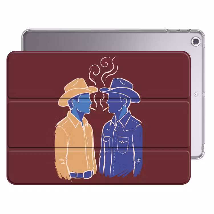 iPad hoes - Mensen - Profiel - Sigaret - Abstract - Kunst — 1